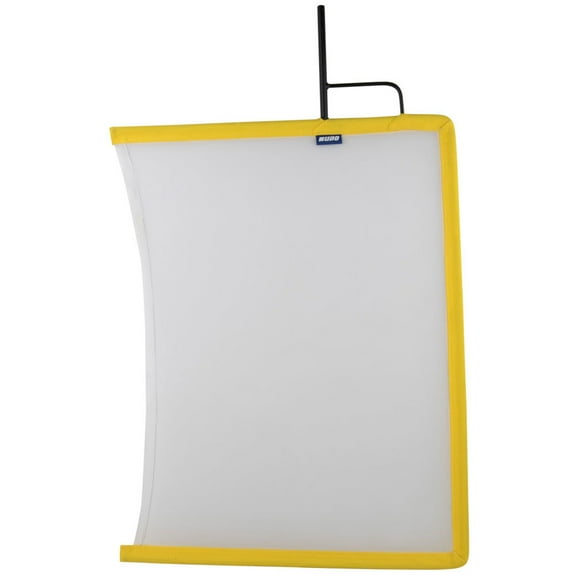 Kupo 18x24" Open End Flag Frame, White Artificial Silk