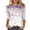 Multicolor, variant on SELONE Fourth of July Print Cute Shirts for Women Star Pullover One Shoulder Short Sleeve Tops Patriotic Graphic Clothes