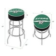 thumbnail image 2 of Trademark Gameroom Dallas Stars Logo Bar Stool with Padded Seat, 2 of 5