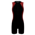 thumbnail image 4 of YIZYIF Womens Sleeveless Front Zipper One-piece Swimsuit Swimming Surfing Diving Jumpsuit Beachwear, 4 of 7