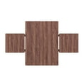 thumbnail image 3 of HomeFare Brookdale Wood Dinning Table with 2 Stools in Brown, 3 of 7