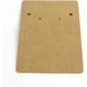 thumbnail image 2 of 100 tarjetas de exhibición de aretes rectangulares de cartón para joyería. Materiales de embalaje para joyería. Soporte para aretes DIY. Ideal para tiendas minoristas., 2 of 2