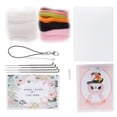 thumbnail image 5 of Kit de fieltro de aguja, suministros de fieltro de lana, muñeco de juguete de peluche de Animal, material de fabricación DIY, 125 # conejo, 5 of 5