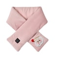 thumbnail image 2 of Styesk Heated Scarf USB Smart Rechargeable Heated Scarf 3 Temperature Adjustment Electricity Heated Neck Warmer without Power Bank Cold Protection Heating Scarf with Christmas Cute Pin, 2 of 9