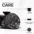thumbnail image 6 of Elborse Black Marble Coasters Set of 6 Handmade 3.5 inch Round Coasters for Drinks with Holder and Lid, Ideal for Coffee Table Decor & Home Décor, 6 of 7