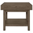 thumbnail image 3 of Maklaine Modern Wood Rectangle End Table with Shelf in Wheat Brown, 3 of 12