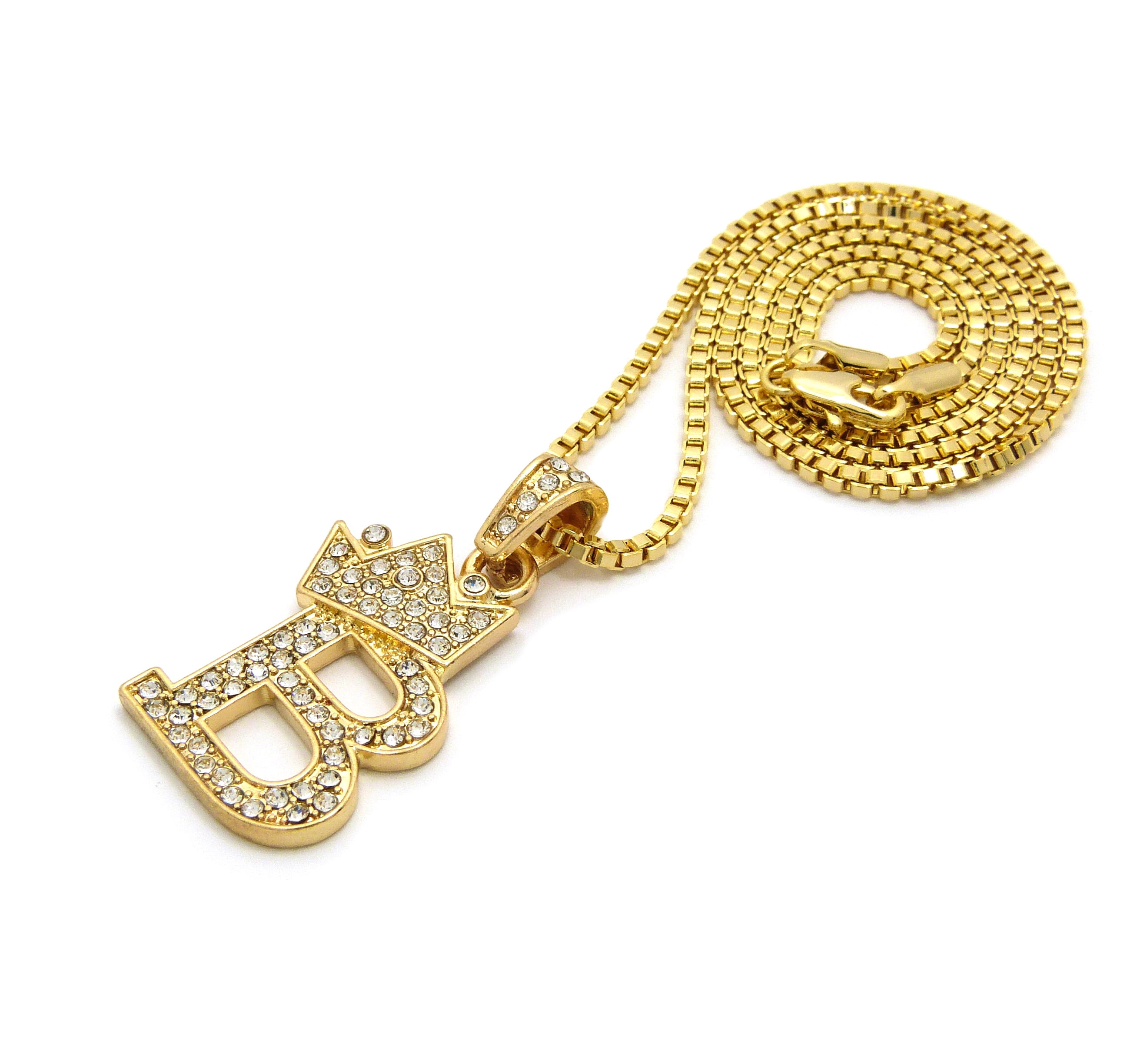 Gold chain with letter b Clearance