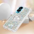 thumbnail image 5 of Funda para Honor 90 Lite 5G con Brillo Líquido Flotante, Purpurina, Parachoques y Anillo Giratorio Soporte, 5 of 5