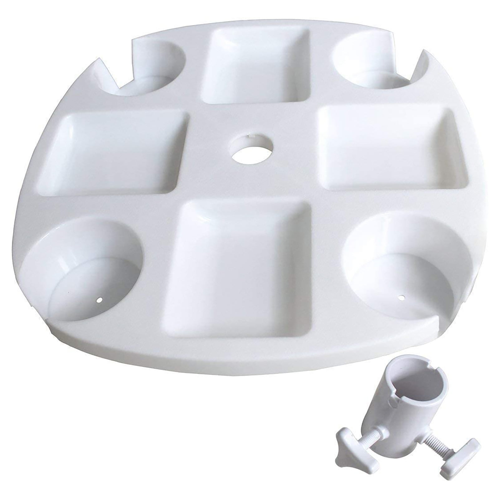 Swimming Pool with Cup Holde，Umbrella Table Tray for Pool Patio scwopeuer Beach Umbrella Table Tray for Beach Garden