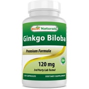 Best Naturals Ginkgo Biloba 120 mg 120 Capsules | Cognitive Health Support