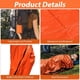 thumbnail image 2 of Piezas Manta Térmica Emergencia Reutilizable,Incluye una Pequeña Linterna,Saco Dormir Supervivencia,Ultra Compacto,Aislante Térmico para Camping,Senderismo,Aventura,Equipo de Emergencia(Naranja), 2 of 3
