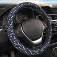 thumbnail image 3 of Lsque Astronaut Corgi Ultra Soft Car Steering Wheel Cover for Women, Standard 15 inch Size for Truck Van SUV Auto, 3 of 8