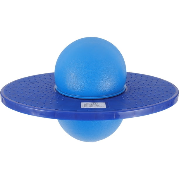 Salto de bola Bola de rebote Movimiento Bola de yoga Equipos de gimnasia Equilibrio Tablero de salto Bola de salto Bola de juguete para niños adultos (Azul)