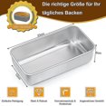 thumbnail image 2 of Loaf Pan, Stainless Steel Bread Pan, Toast Bread Baking Pan, Bread Pan King Cake, 2 of 5