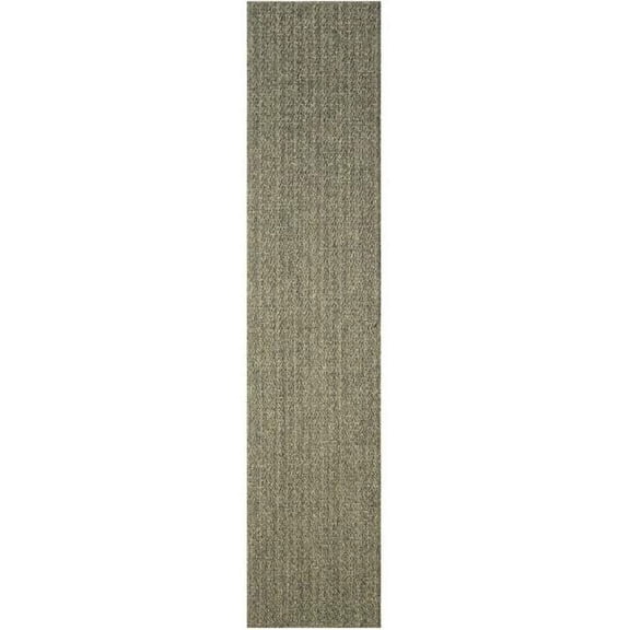 Nourison Home 841491138540 2 x 6 ft. Tulum Chevron Indoor & Outdoor Runner Rug, Olive