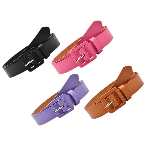 Onaparter 4 Pcs Belt Womens for Jeans Kids Belts Waist Bridesmaid Teens Girls Size 10-12 Dresses (As Shown)