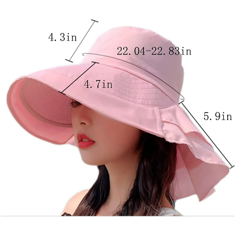 CoCopeaunts Summer Hat for Women Wide Brim Sun Hat Fishing Hats Cute Bucket  Hat Holiday Camping Beach Hat 