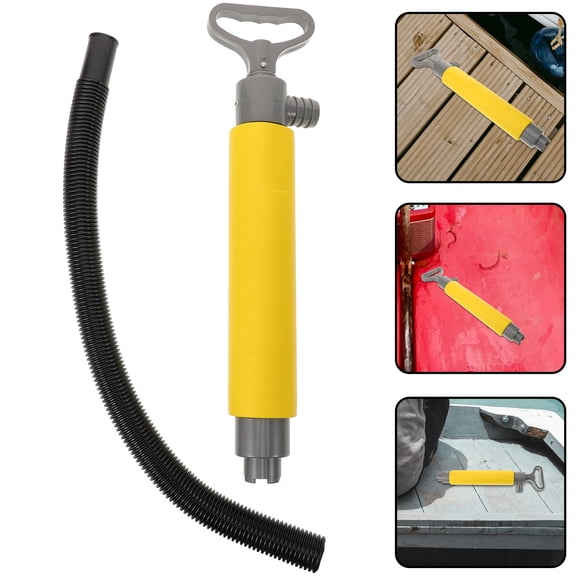 Raindrops 1Set Boat Bilge Pump Manual Yellow Ergonomically Designed Handle For Water Sports