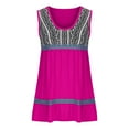 thumbnail image 4 of LSLJS Débardeurs pour Femmes Gilet Imprimé Mode pour Femmes Col Rond Ample Sans Manches T-Shirt Chandail Hauts Blouse, 4 of 6