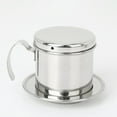 thumbnail image 3 of Ayyufe Coffee Dripper; Portable Stainless Steel Coffee Dripper Reusable Filter Drip Pot Cup Cookware; Silver, 3 of 6