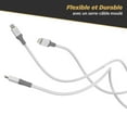 thumbnail image 2 of Scosche i34WG-SP Strikeline USB-A to Mfi Certified Lightning Charge & Sync Cable 4-ft. White, 2 of 5