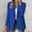 Blue, variant on BODOAO Women's Casual Business Blazer Notched Lapel One Button Open Front Long Sleeve Blazers Office Work Suit Jackets Autumn and Winter Long Sleeved Solid Color Cardigan Small Suit Jacket Beige S