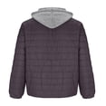 thumbnail image 5 of Men's Puffer Jacket Lightweight Warm Winter Coat with Detachable Hood Zip Up Waterproof Windproof Parka Outwear, 5 of 5