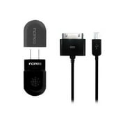 Incipio Mini USB Wall Charger - Power adapter - 2 output connectors (USB) - black - for Apple iPhone/iPod