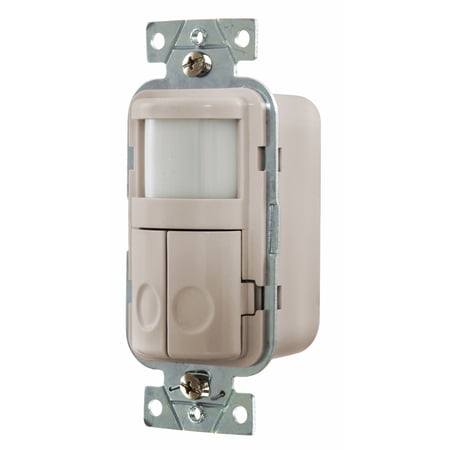 Hubbell WS1020LA Light Almond Occupancy Sensor No Neutral 2-Circuit PIR 120VAC