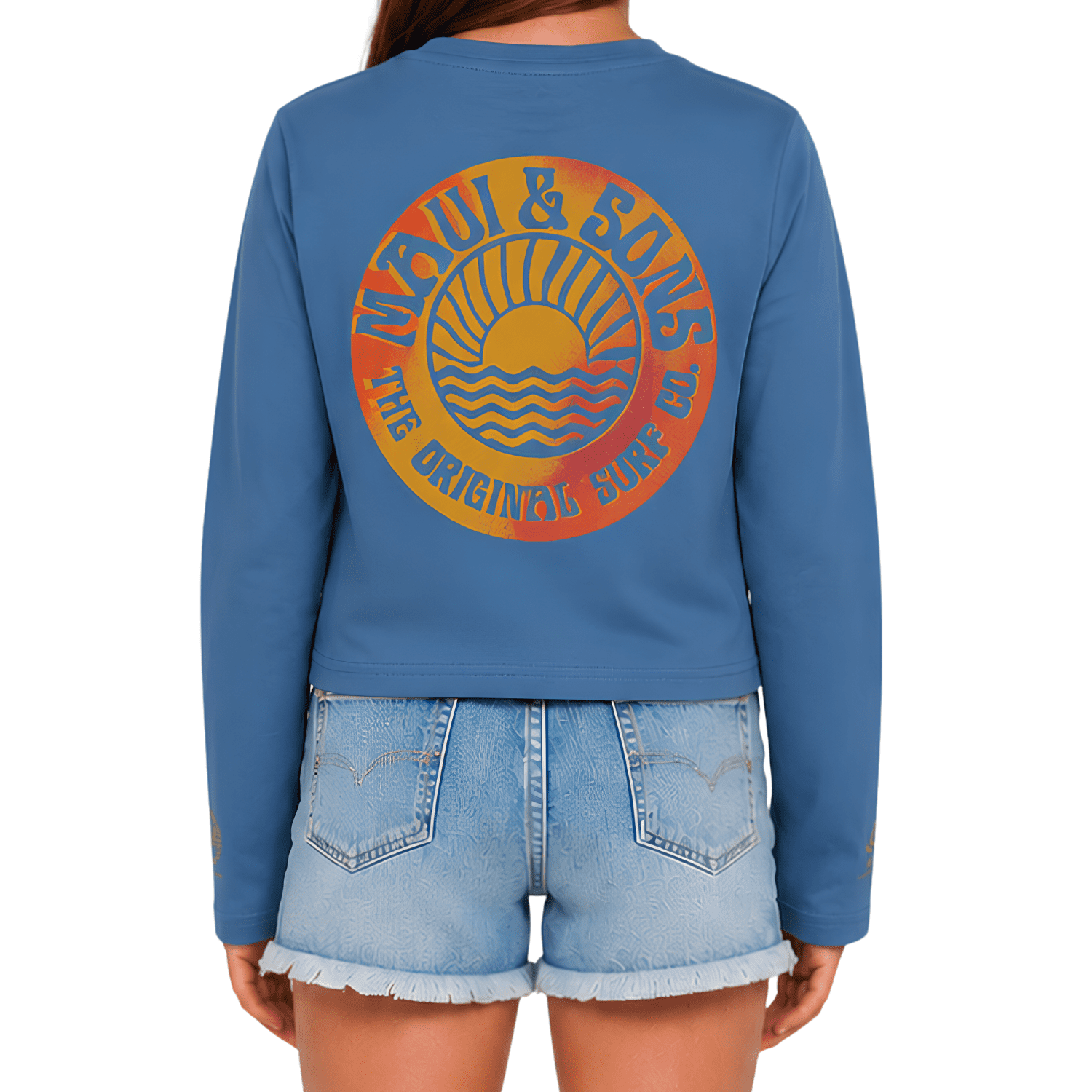 Maui and Sons Sundownder Long Sleeve Sun Shirt for Girls Made With 50+ UPF Protection Moisture Wicking Fabric Designed for Everyday Comfort