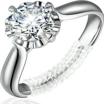 DESIGNICE Ring Size Adjuster for Loose Rings, 5 Pack Invisible Jewelry Guards for Women and Men, Resizer, Spiral Silicone Tightener