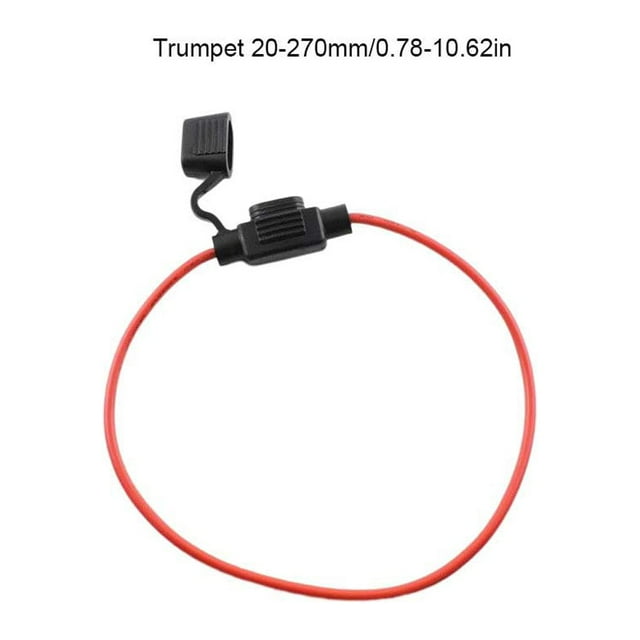 Ruiboury 10 Pieces Car Fuse Holder Waterproof Repairing Inline Cover Installation 20 to 270mm 1Set
