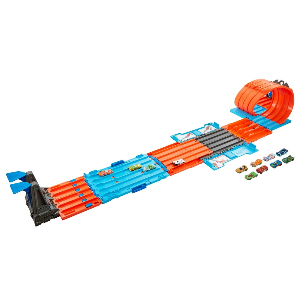 hot wheels track builder race crate bundle