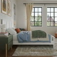 thumbnail image 4 of AFI Charlotte Full Solid Wood Low Profile Platform Bed with Matching Footboard, White, 4 of 12