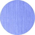 thumbnail image 1 of Ahgly Company Indoor Round Oriental Blue Industrial Area Rugs, 6' Round, 1 of 4