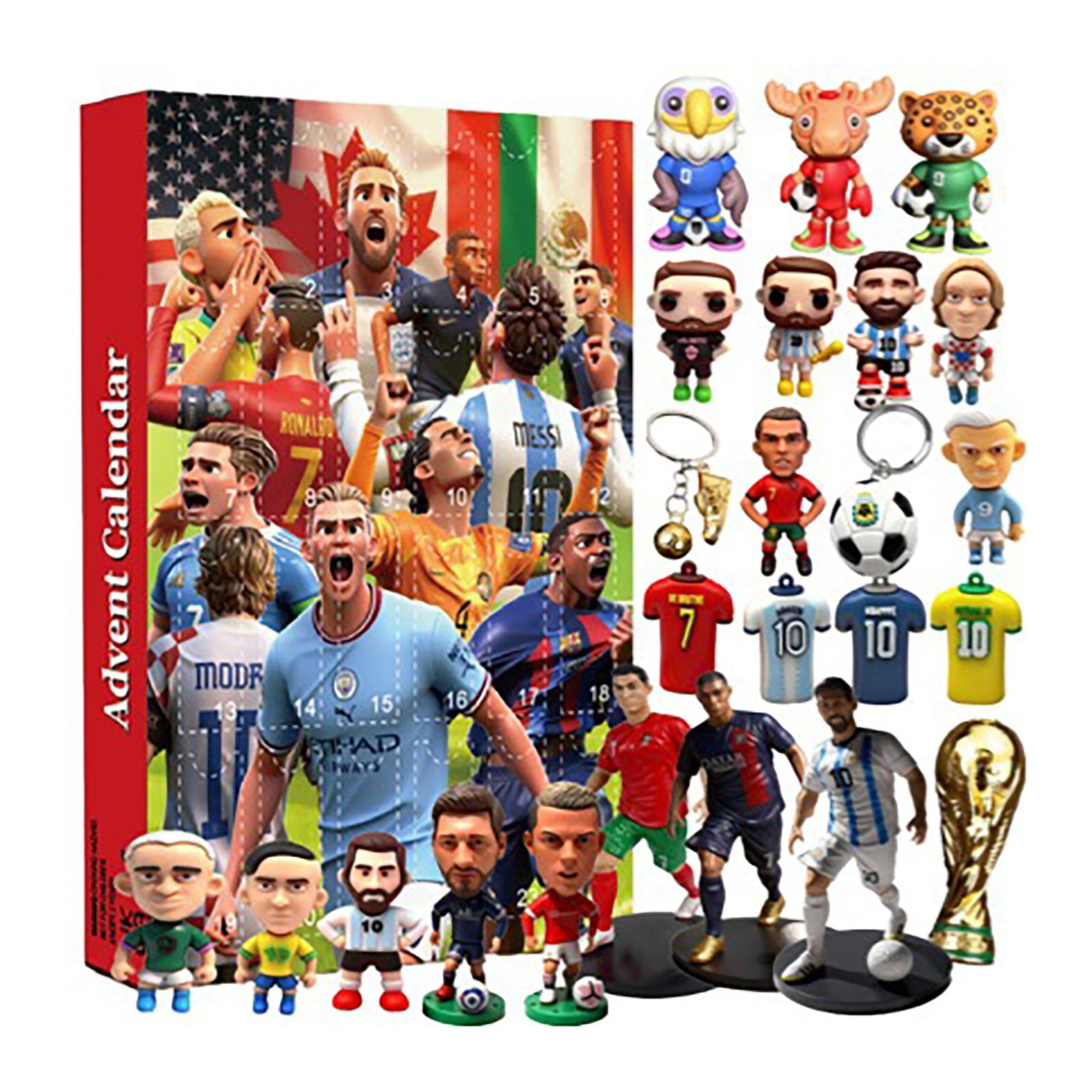 Calendario De Adviento De Fútbol 2024 Con 24 Sorpresas Temáticas Del Mundial, Ideal Para Niños Y Familias