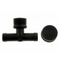 thumbnail image 2 of KarParts360 Radiator Flush Tee | 5/8 Inch Hose Barb | Garden Hose Fitting Connection Type | With Cap, 2 of 6