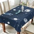 thumbnail image 4 of SKYSONIC Cute Print Tablecloth Waterproof Washable Polyester Square Table Cover Durable Tablecloth for Kitchen Dining Table Party Decor (54 X 72 Inch), 4 of 7