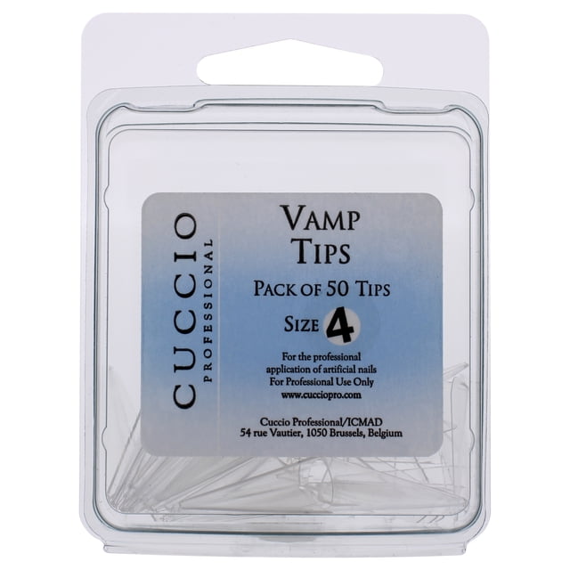 Uñas acrilicas Cuccio Vamp Tips - 4 Acrylic Nails Dama 50 Pc