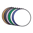 thumbnail image 1 of Miulika 7 Pieces Collapsible Light Reflectors Professional Round Foldable for Travel 60cm, 1 of 9