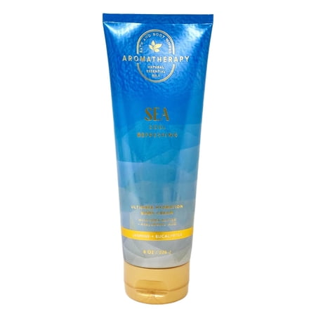 Bath & Body Works Aromatherapy SEA Soul Refreshing Ultimate Hydration Body Cream (Jasmine + Eucalyptus) 8 oz / 226 g