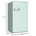 thumbnail image 2 of Avanti RMRS31X7G-IS Retro Mini Fridge for Home Office or Dorm, Manual Defrost and Adjustable Temperature, 3.1 Cu.Ft, Green, 2 of 8