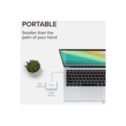 Plugable USB C to HDMI Multiport Adapter, 3-in-1 USB C Hub with 4K HDMI Output, USB 3.0 and USB-C Charging Port