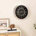 thumbnail image 2 of Reloj de Pared Silencioso Costway 34,5/45 CM Estructura de Plata/Números Romanos Cubierta de Vidrio, 2 of 4