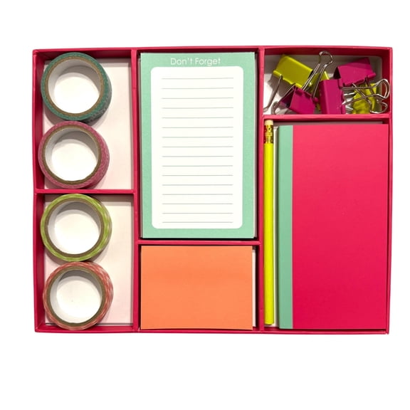 Cre8ted Space Desk Accessory Set, 14 Pieces