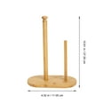thumbnail image 2 of KEINXS Paper Holder Towel Roll Toilet Stand Kitchen Tissue Dispenser Standing Wooden Bathroom Freestanding Countertop Rack Free, 2 of 7