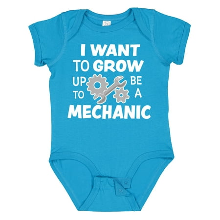 

Inktastic I Want to Grow Up to Be a Mechanic Gift Baby Boy or Baby Girl Bodysuit