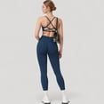 thumbnail image 7 of Women's Seamless High Waist Compression Leggings with Sculpting Back Detail and Stretch Knit Fabric - X Large, Navy, 7 of 7