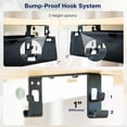 thumbnail image 3 of VIVO 47” Black Screw-on Fabric Cable Power Strip Management Tray, 3 of 8