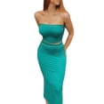 thumbnail image 1 of VISgogo Mujeres Wrap Chest Tops, Sin Mangas Fuera del Hombro Chaleco Cintura Alta Adelgazante Casual Fiesta Verano Traje VISgogo  moda, 1 of 8